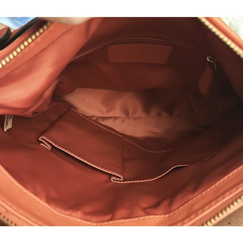 Coach Ashley Dotted Op Art Hippie Khaki & Tearose Jacquard Shoulder Bag F20088 - Picture 7 of 9